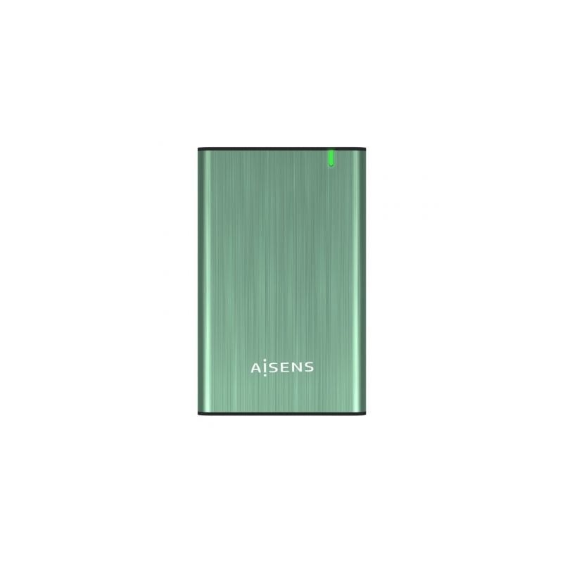 Caja Externa para Disco Duro de 2.5' Aisens ASE-2525SGN/ USB 3.0/ Sin tornillos