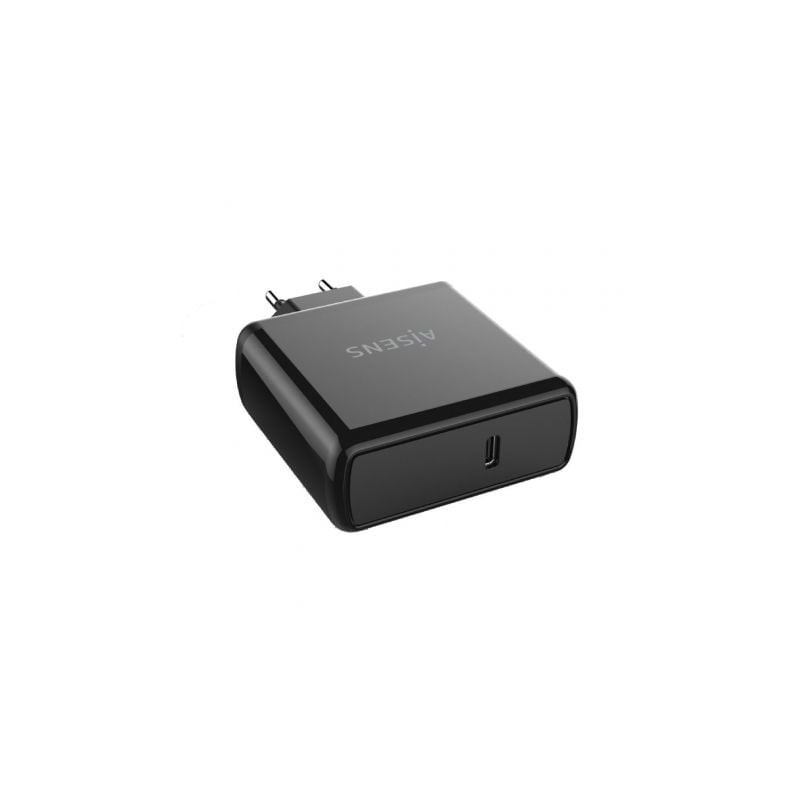 Cargador de Pared Aisens ASCH-1PD60-BK/ 1xUSB Tipo-C/ 60W