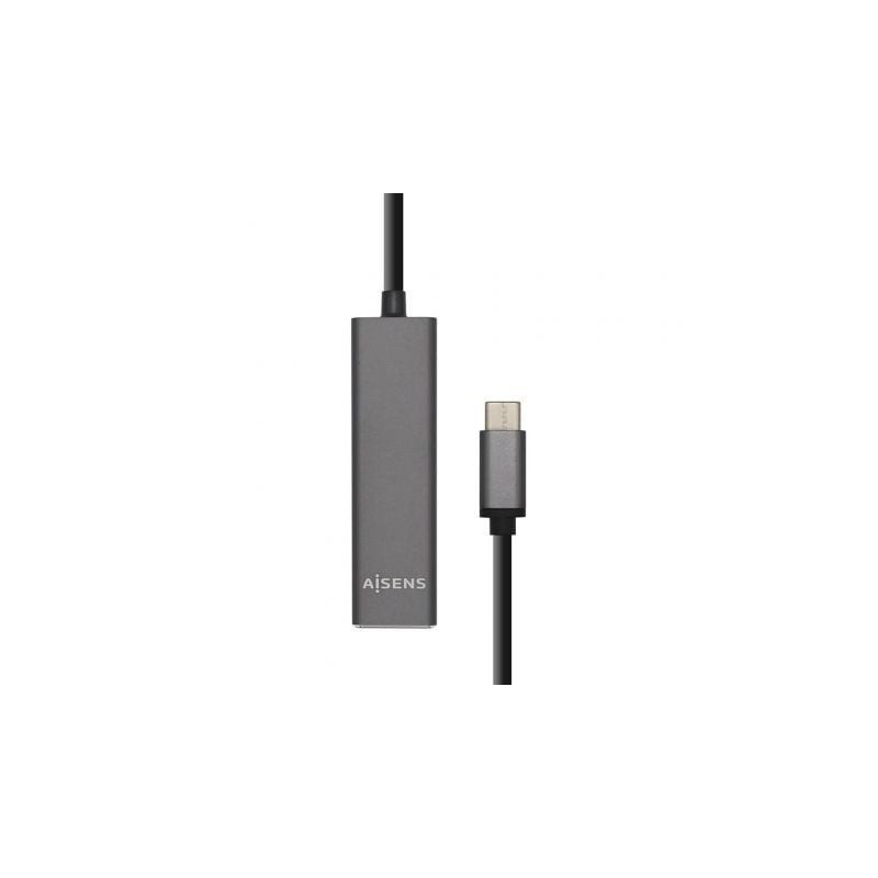 Hub USB Tipo-C Aisens A109-0403/ 4xUSB