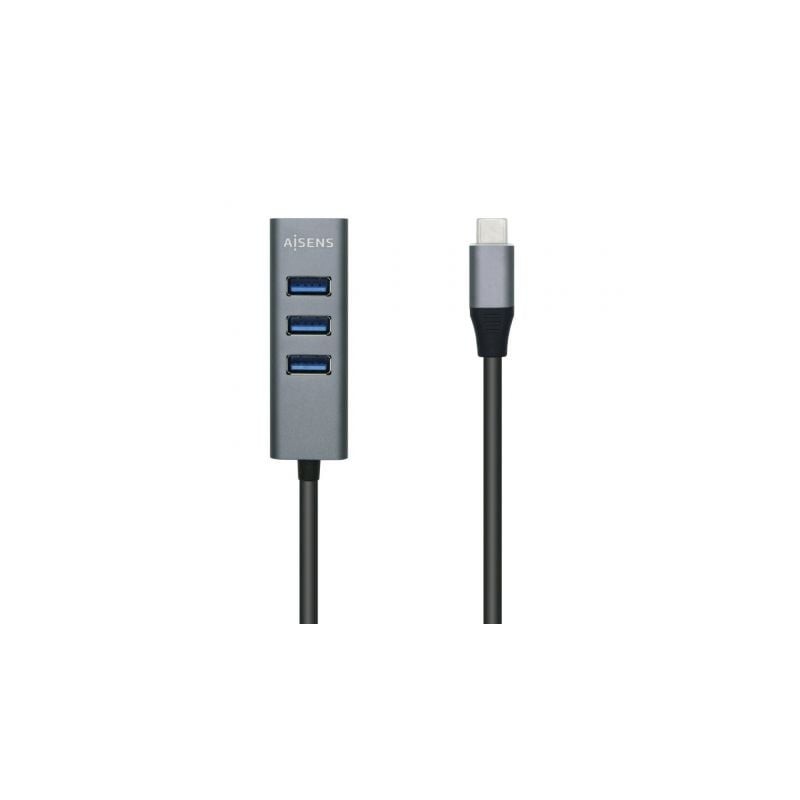 Hub USB Tipo-C Aisens A109-0508/ 4xUSB